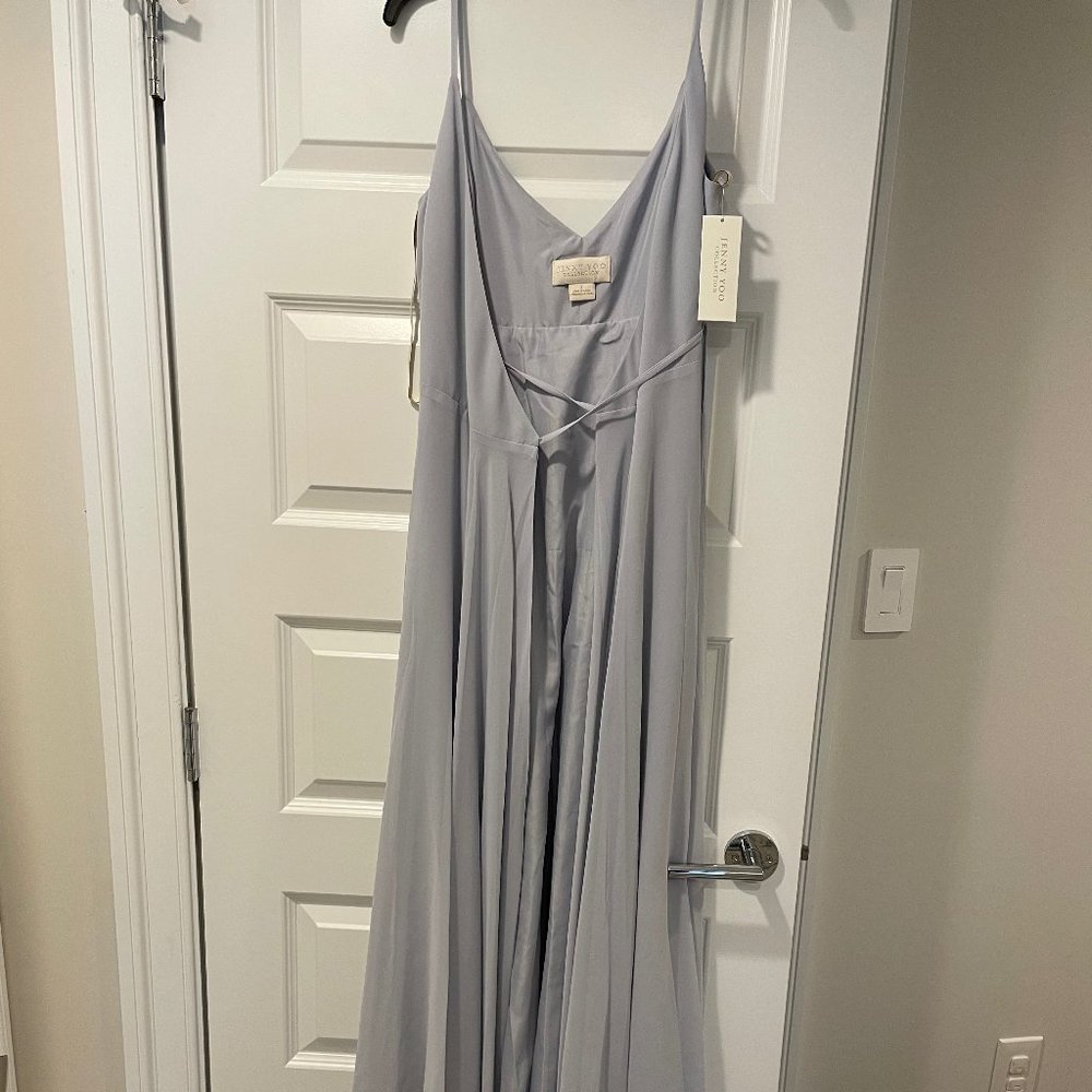 Jenny Yoo James Whisper Blue Luxe Chiffon Bridesmaid Dress 2 - NEW, NEVER WORN